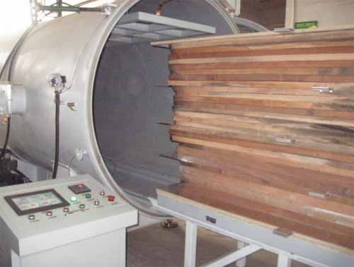 HF vacuum wood drying machine